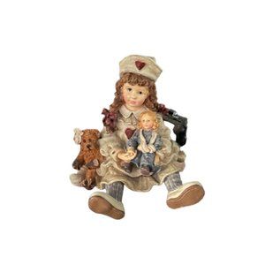 Boyds Bear Figurine Yesterday's Child 1995 Katherine with Amanda and Edmund 3505